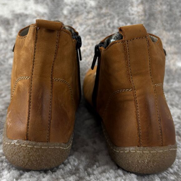 Remonte Tex Womens Size 41/10 Ankle Lace Up Booties Brown Walking Shoes - Picture 4 of 11